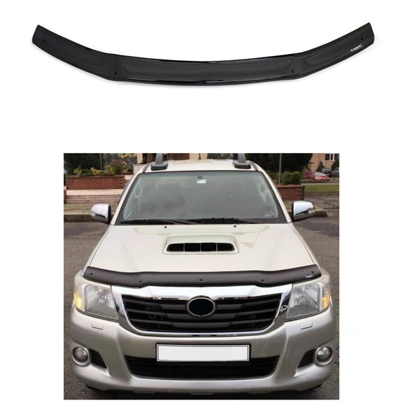 BMY Hood Deflector / Front Bug Shield Compatible for Toyota Hillux II 2012-2015 Hood Guard Bonnet Protector
