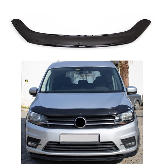 BMY Hood Deflector / Front Bug Shield Compatible for Volkswagen Caddy 2015-2020 Hood Guard Bonnet Protector