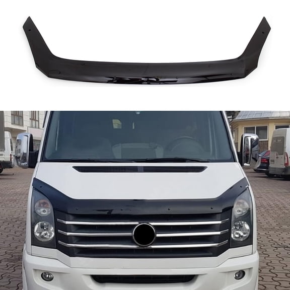 BMY Hood Deflector / Front Bug Shield Compatible for Volkswagen Crafter 2006-2017 Hood Guard Bonnet Protector