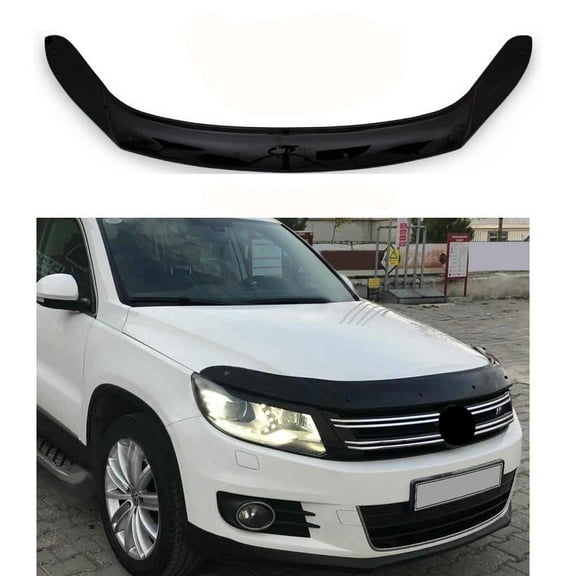 BMY Hood Deflector / Front Bug Shield Compatible for Volkswagen Tiguan 2008-2016 Hood Guard Bonnet Protector