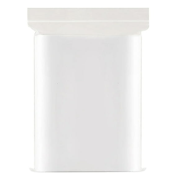 BMYJ 100 Pack Small Plastic Storage Bags, Reclosable Zipper Bags with Leak Proof Seal for Jewelry, Beads, Crafts, Snacks, Fresh Keeping Freezer Bags for Organization and Travel