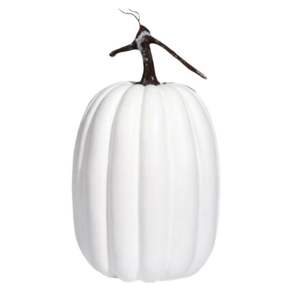 BMYJ 18.5x16cm Plastic Pumpkins for Decorating – Large Artificial Foam Pumpkins for Fall Decor, Halloween, Thanksgiving, Paintable for DIY Crafts & Centerpieces