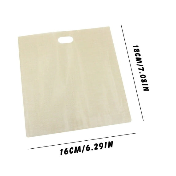 BMYJ 1PC Toaster Bag Reusable and Heat Resistant Grilled BBQ Bag,Snack,Heat-Resistant & Easy to Clean Mess-Free Toasting, Sandwiches, Panini & More Compatible with Toaster,Oven,Microwave & Grill