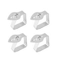 thumbnail image 1 of BMYJ 4 PCS Leaf Shape Stainless Steel Silver Thickened Strong Cloth Clip Tablecloth Clamp Holder Table Cover Clamps for Wedding Party Picnic Dinner Table Cover, 1 of 4