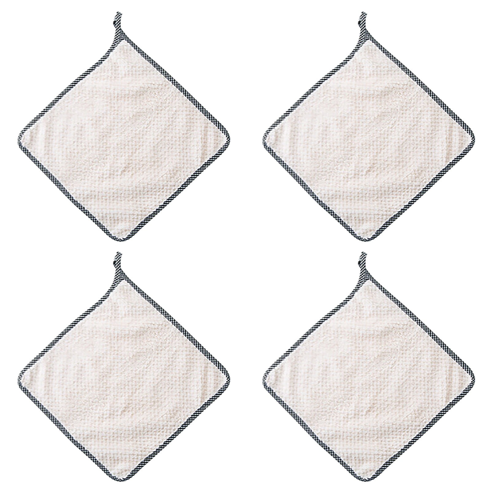 BMYJ 4pc Hand Towel Rags Can Be Hung Rags Kitchen Rags Lazy Rags ...