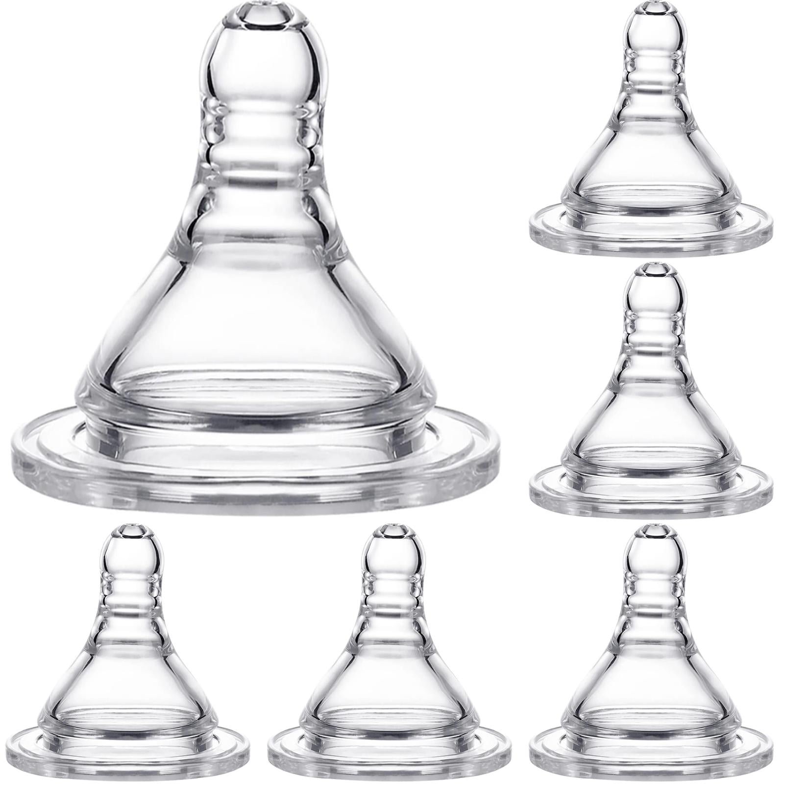 BMYJ 8 PCS Bottle Slow Flow Nipple for and Older Silicone for Bottles ...