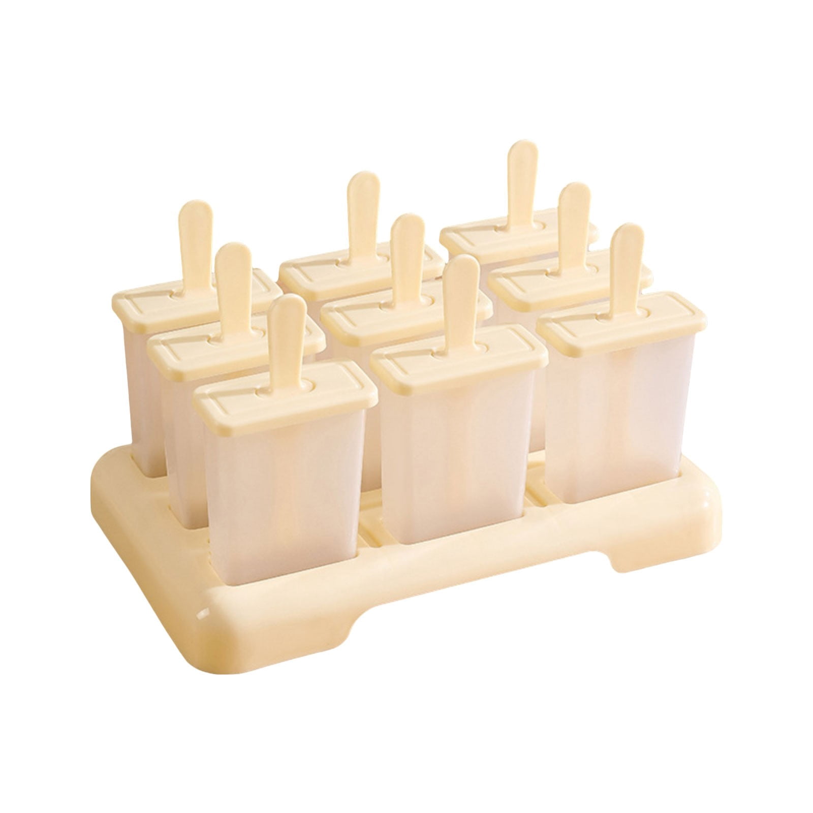 BMYJ 9 Cavities Popsicle Molds with Built-in Popsicle Stick, DIY Ice ...