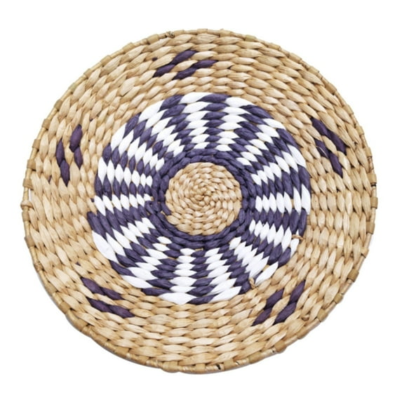BMYJ Boho Rattan Wall Basket & Macrame - Handmade Woven Tapestry Wall Art for Living Room Bedroom Decor, Farmhouse Serving Tray Display (3 Size Options 1PCS)