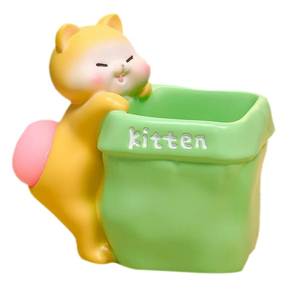 BMYJ Cute Dog Pen Holder & Desk Organizer,Handmade Resin Storage Compartment, Multifunctional Decor for Home Office, Gift for Dog Owners Pet Lovers