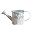 thumbnail image 1 of BMYJ Galvanized Bucket Flower Pot, Rustic Small Galvanized Bucket Flower Pot with Handle, Round Metal Tin Bucket Vintage Daisy Embossed Planter Pot for Balconies Gardens, 1 of 5