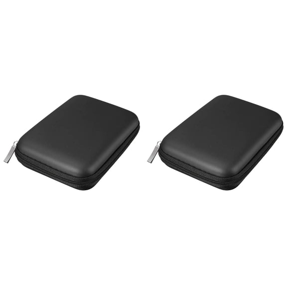 BMYJ Hard Drive Carrying Case Storage Organizer Bag Multi-Purpose Universal Carry Pouch Compatible with Western Digital WD Elements Seagate 