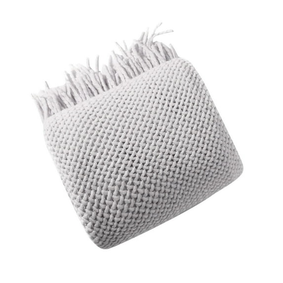 BMYJ Knitted Blanket Shawl Blanket Solid Color Blanket 50X69.29In Sofa Blanket Knitted Blanket Shawl Blanket Solid Color Blanket Bed Towel Wool Sofa Towel