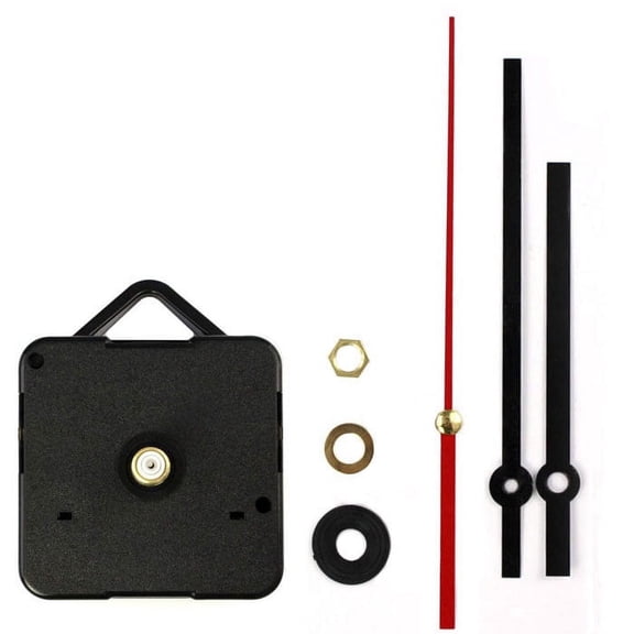 BMYJ Movement Mechanism with Hands,DIY Repair Parts for Wall Clocks,Battery Operated Clock Movement Replacement,for DIY Clock Making and Repair Projects,Precision Timing and Easy Installation