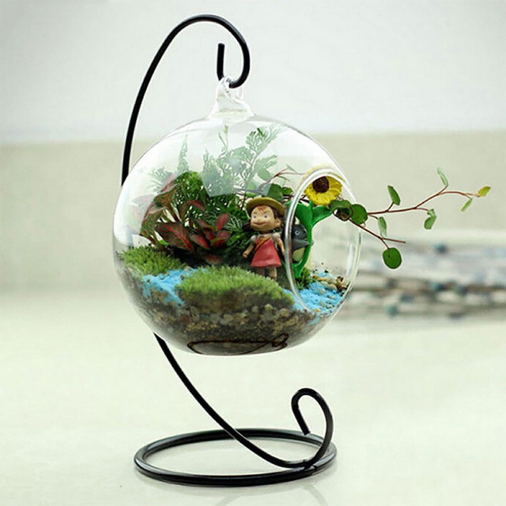 BMYJ Ornament Display Stand, Iron Glass Ball Ornament Holder Stand for ...