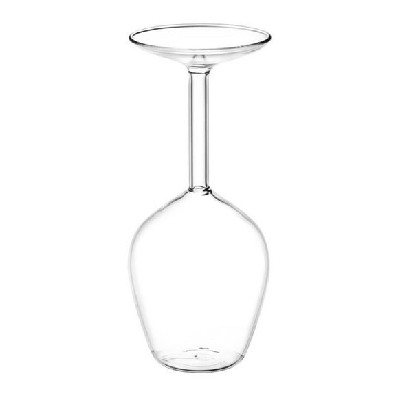 BMYJ Personalized Upside Down Wine Glasses, Artisanal Hand-Blown Long Stem Glassware, Durable and Heat-Treated, Unique for Display,Birthday, Holiday,Anniversary,Wedding or Party Decor and Gifts