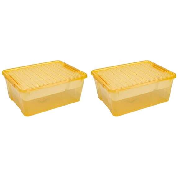 BMYJ Plastic Storage Box with Removable Tray, Durable Craft Organizers and Storage Container, Stackable Art & Craft Box with Lid for Organizing, Bead, Tool, Sewing