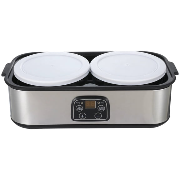 BMYJ Probiotic Yogurt Maker with Adjustable Time and Temperature Control, Stainless Steel Yogurt Maker with Adjustable Settings,Constant Temperature for Homemade Greek and Probiotic Yogurt