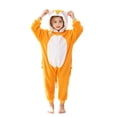 thumbnail image 1 of BMYJ Pug Dog Hooded Fleece Jumpsuit, Cute Animal Themed Outfit for Toddler Boys Girls, Soft Plush Jumpsuit for Holiday Party Daily Dress Up (Yellow, 18-24 Months), 1 of 6