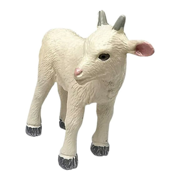 BMYJ Realistic Sheep Animals Model Figurine Toy Cake Toppers, Barn Farm Goat Family Figure Collection Playset Preschool Science Educational Learning Cognitive Props