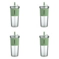thumbnail image 1 of BMYJ Reusable Boba Tea Cups, Iced Coffee Cup with Straw and Lid, Leakproof Clear Plastic Cups Tumbler, Insulated Smoothie Tumbler, Wide Straw for Bubble Tea, 1 of 7