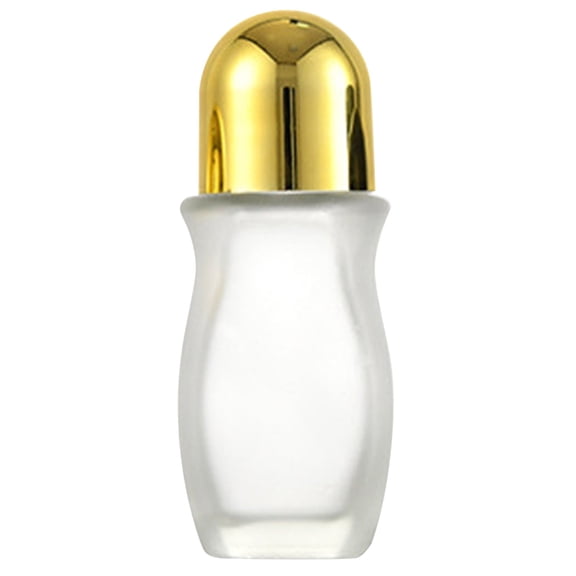 BMYJ Roller Bottle, Gradient Color Oil Container, Frosted Refillable Roll On Bottle for Lotion Aromatherapy Massage, Frosted Glass Roller Bottles Vials with Stainless Steel Roller Ball, Aluminum Cap