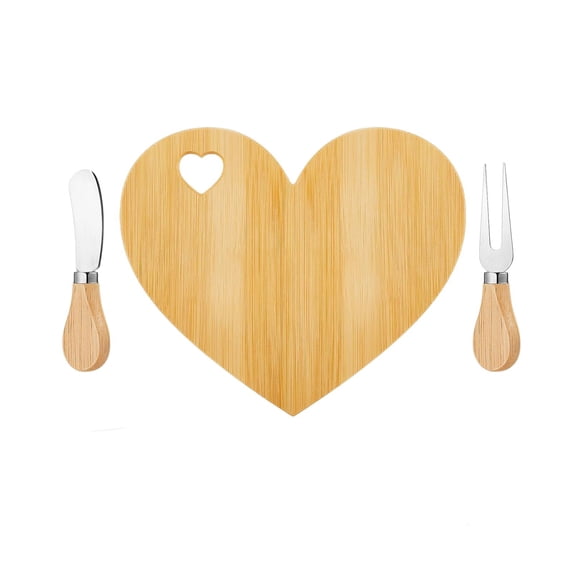 BMYJ Round Wood Charcuterie Board Set with Stainless Steel Knives and Forks, Mini Cheese Serving Board, Includes Thank You Card and Gift Box, Perfect for Wedding Guests and Party Gifts