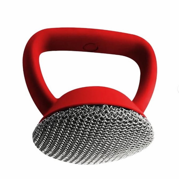 BMYJ Scrubber Brush Cleaner Cookware Cleaning Metal Scrub Wool,Heavy Duty Scrubber Detachable Metal Steel Scrubber Wool Pads for Cleaning Dishes, Cast Iron Pots, Stoves, Kitchen Sink
