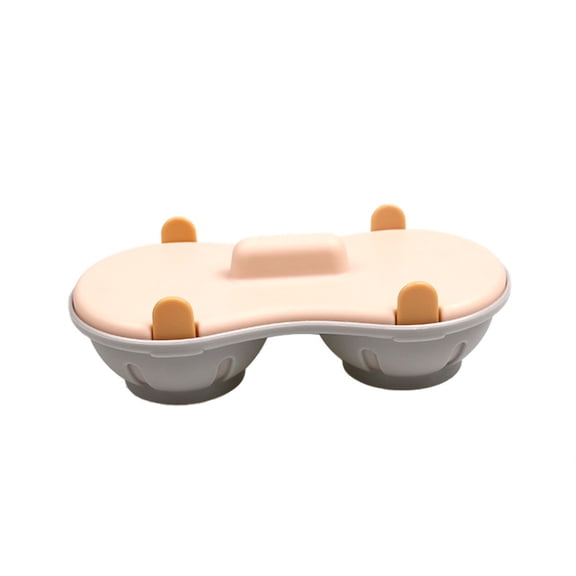 BMYJ Silicone Double Row Egg Poacher Maker with 2 Cavities, Microwave and Stovetop Safe Poached Egg Cooker and Steamer, Kitchen Gadget for Perfectly Shaped Poached or Steamed Eggs Every Time