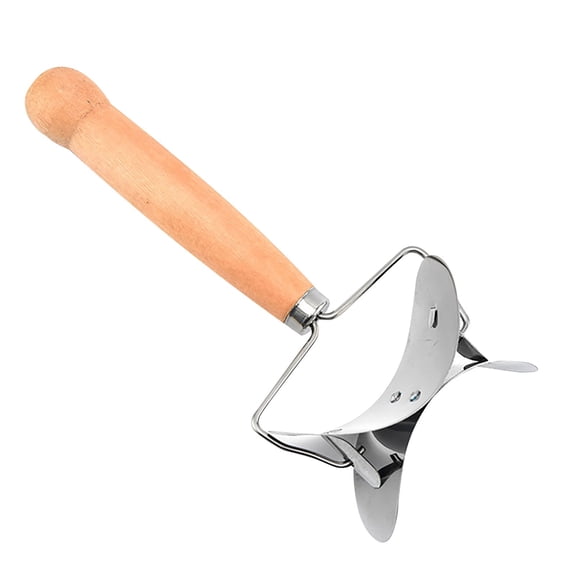 BMYJ Stainless Steel Large Dumpling Skin Dough Circle Roller Machine, Hand Push Pastry Cutter for Homemade Dumplings, Pie, Pizza, and Baking, Easy-to-Use Kitchen Maker Tool for Perfect Circles