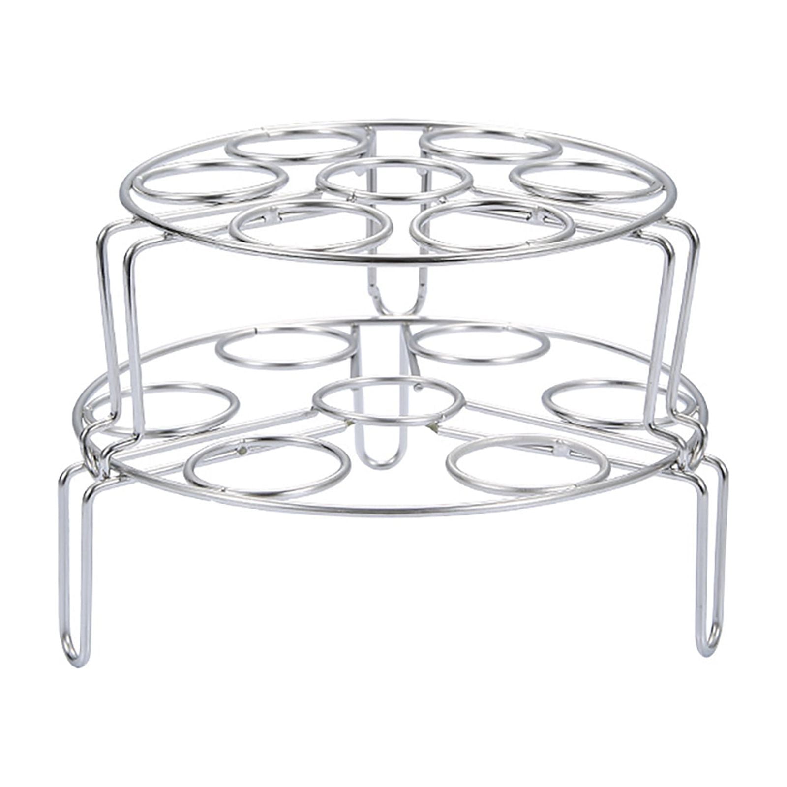 BMYJ Stainless Steel Rack Egg Rack Can Be Overlapped Double Three ...
