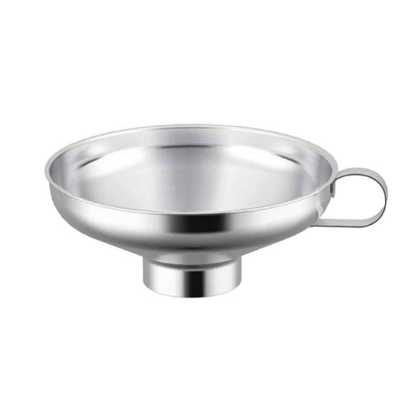 BMYJ Stainless Steel Wide Mouth Canning Funnel with Handle - Food Grade Jam/Jelly Preserving Tool for Mason Jars & Conventional Containers Kitchen Canning Supplies