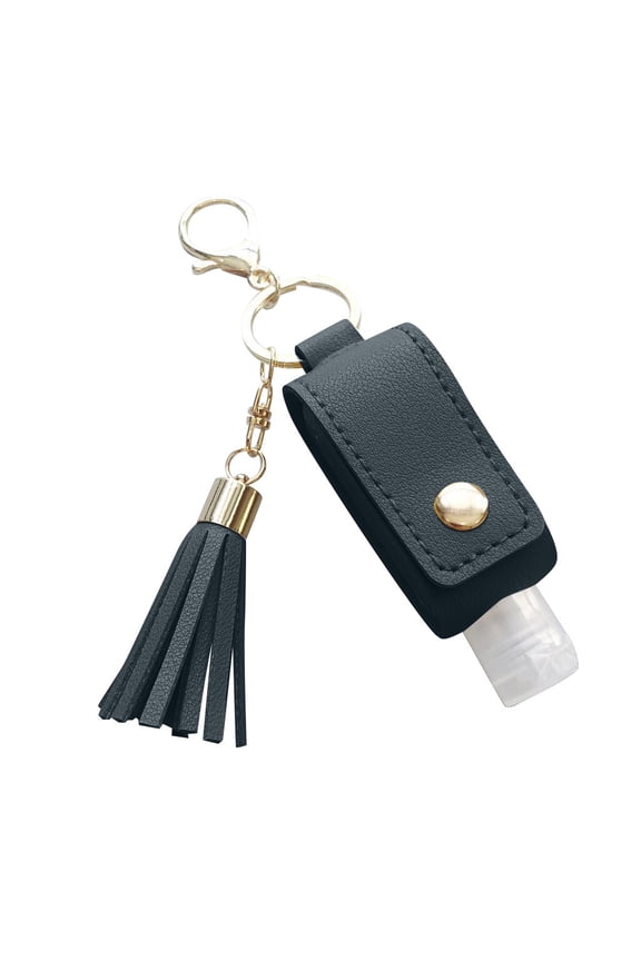 Travel Size Hand Sanitizer Bottle with Keychain, Reusable and Refillable Flip Cap Bottles, for Hand Sanitizer, Lotion, or Soap, Leak-Proof for Backpack, Purse, Keys, and Gym