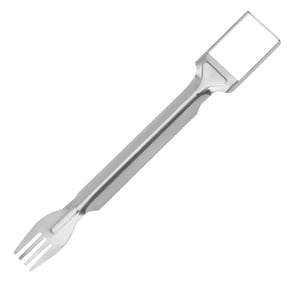 BMYJ Watermelon Slicer & Fork Slice Serve in One Move! 2 in 1 Stainless Cutter Tool for Watermelon Mango Portable Fruit Server Fork for BBQ Party Camping Kitchen Gadget Easy Cut and Eat Design