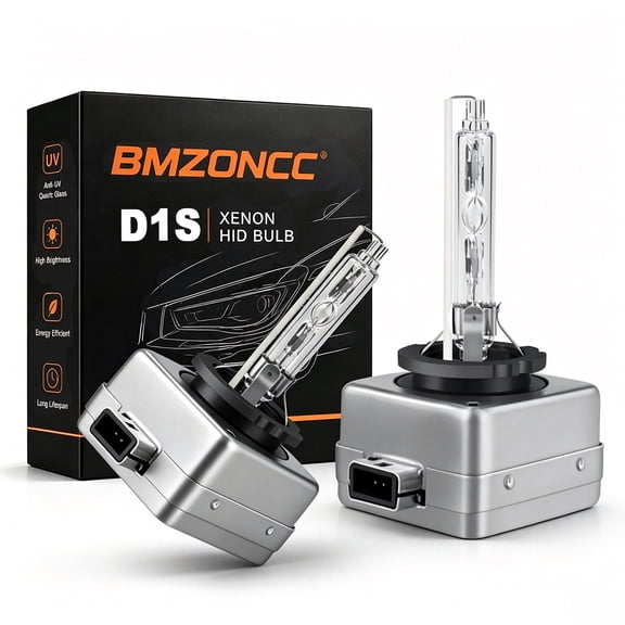 BMZONCC D1S HID Headlight Bulbs for 2005-2009 Audi A4 Quattro Hi/Low Beam 7600LM 6000K White 2-Pack