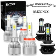 BMZONCC Fit for Kia Sorento 2011-2013 LED Headlight Bulbs,H1 H11 High beam and Low Beam and 881 Fog light Bulbs,Pack of 6