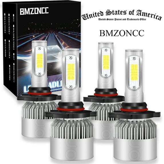 BMZONCC For Express 2500 3500 2013-2016 LED Headlight High Low Beam Bulbs Combo 9005 9006