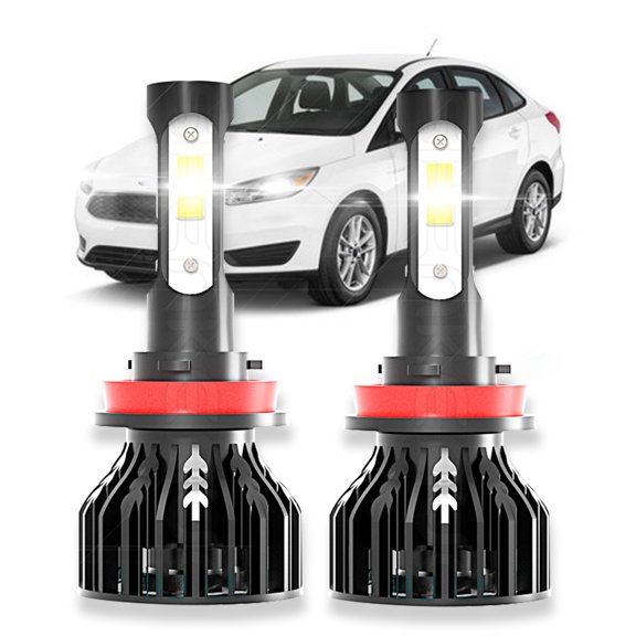 BMZONCC For Ford Fiesta 2014 2015 2016 H11 LED Headlight Super Bright Bulbs Kit 6000K White 12000LM HIGH/LOW BEAM