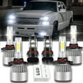 thumbnail image 1 of BMZONCC For GMC Sierra 1500 2500 HD 2001 2002 - 2005 2006  LED Headlight Bulbs,9005 High+9006 Low +9145 Fog Beam LED Headlight Bulbs 6000K Cool White, 1 of 11