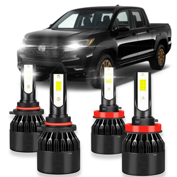 BMZONCC For Honda Accord Sport 2016 2017 6000K H11 9005 LED Headlight Bulbs Hi-Lo Beam