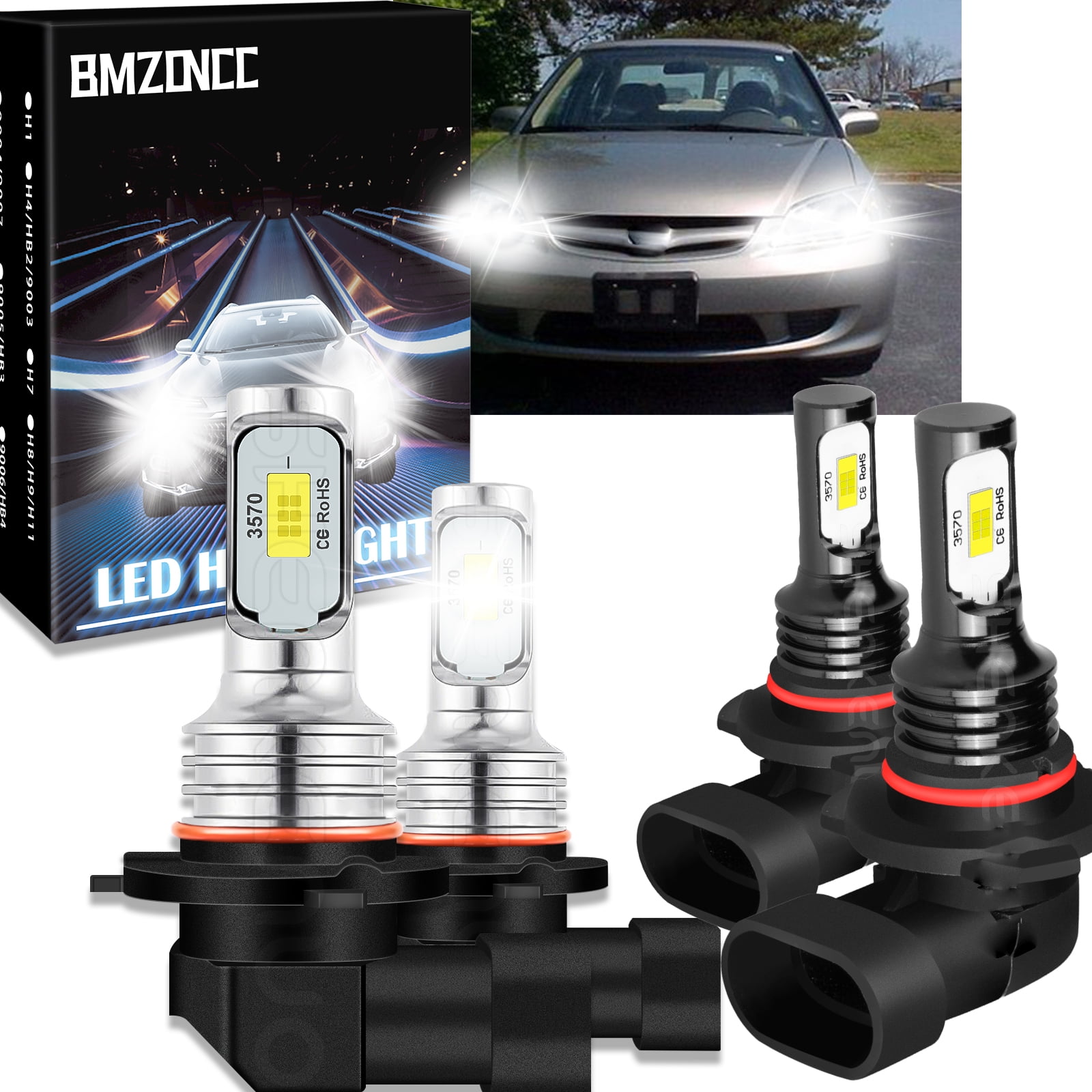 Sylvania OFF Road LED Headlight, Fog light and PowerSport Bulb 9005SLBX2