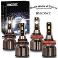 thumbnail image 1 of BMZONCC For Nissan Rogue 2008 2009 2010 2011 2012 2013 H11 9005 LED Headlight Bulbs High Low Beam 4Pcs, 1 of 14