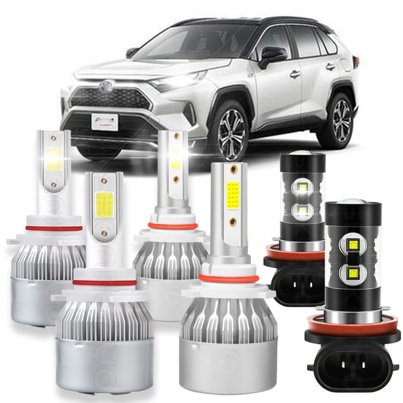 BMZONCC For Toyota RAV4 2006-2012 LED Headlight High/Low Fog Light Kit