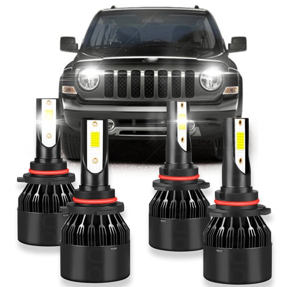 BMZONCC LED Headlights Lights Bulbs For Jeep Commander 2006-2010