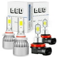 thumbnail image 1 of BMZONCC for Acura TL 2009-2014 LED Headlights 9005 LED High Beam+ H11 Low Beam Pack of 4, 1 of 12