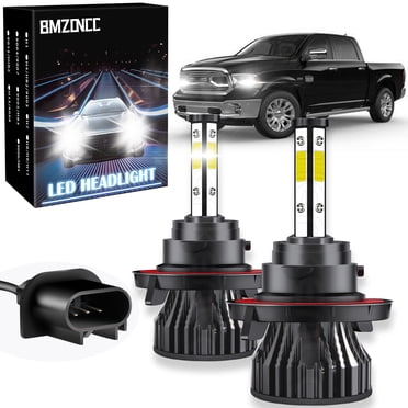 Auxbeam H13 LED Headlight Bulbs For Dodge Ram 1500/2500/3500 (2006-2012) – 6000K White, High/Low Beam