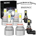 thumbnail image 1 of BMZONCC for GMC Canyon 2004- 2012 LED Headlight + Fog Light Bulbs Combo, 1 of 15