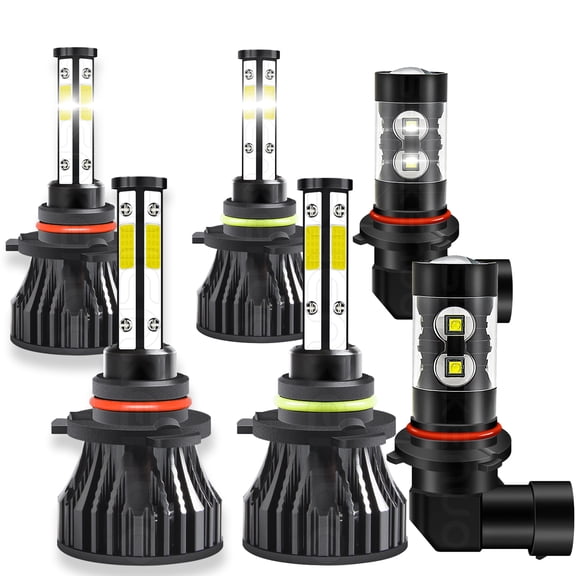 BMZONCC for Lexus LS430 2001-2006 LED Headlights+Fog Lights Bulbs