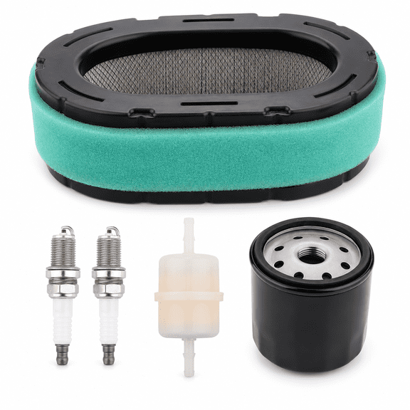 BMotorParts XT1 Air Filter Maintenance Kit Compatible with Cub Cadet XT1 XT2 LT46 LT50 ZT1 RZT, Oil Filter Fuel Filter Spark Plugs