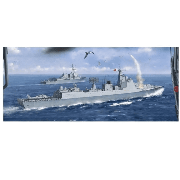 BN-002 1/350 China Navy Type 052DL Destroyer Assembly Model Kit-Glue-Free