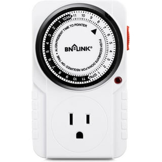 Outlet Timer, 7 Day Wall Plug in Light Timer Outlet, CANAGROW Indoor  Digital Programmable Timers for Electrical Outlets, 3-Prong Outlet for